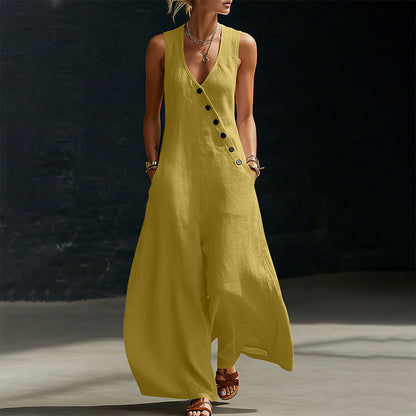 J.Crew | 🔥 COMPRA 2 Y OBTÉN UN 10% DE DESCUENTO 🔥 Mono sin mangas con cuello en V y bolsillos para mujer